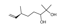 (3RS,6S)-2,6-dimethyloct-7-ene-2,3-diol结构式