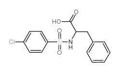 2-[(4-chlorophenyl)sulfonylamino]-3-phenylpropanoic acid Structure
