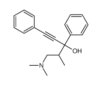 5-(dimethylamino)-4-methyl-1,3-diphenylpent-1-yn-3-ol结构式