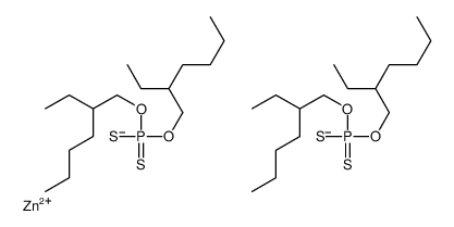 (T-4)-二(O,O-双2-乙基己基二硫代磷酸-S,S)锌结构式