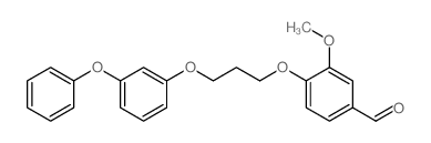 3-methoxy-4-[3-(3-phenoxyphenoxy)propoxy]benzaldehyde Structure