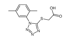 [1-(2,5-dimethyl-phenyl)-1H-tetrazol-5-ylsulfanyl]-acetic acid Structure