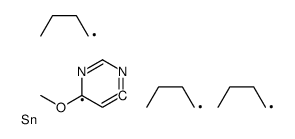 tributyl-(6-methoxypyrimidin-4-yl)stannane结构式