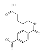 5-[(4-nitrobenzoyl)amino]pentanoic acid结构式