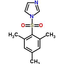 N-(Mesitylenesulfonyl)imidazole structure