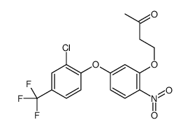 4-[5-[2-chloro-4-(trifluoromethyl)phenoxy]-2-nitrophenoxy]butan-2-one结构式