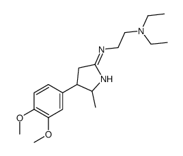 N-[3-(3,4-dimethoxyphenyl)-2-methyl-3,4-dihydro-2H-pyrrol-5-yl]-N',N'-diethylethane-1,2-diamine结构式