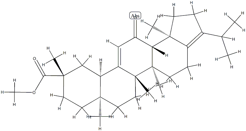 11-Oxo-A-neooleana-3(5),12-dien-30-oic acid methyl ester结构式