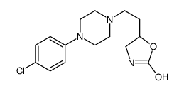 5-[2-[4-(4-chlorophenyl)piperazin-1-yl]ethyl]-1,3-oxazolidin-2-one结构式