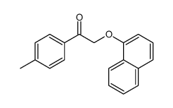 1-(4-methylphenyl)-2-naphthalen-1-yloxyethanone结构式