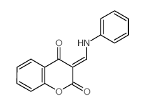 3-(anilinomethylidene)chroman-2,4-dione结构式