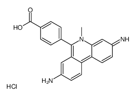 6-(4-CARBOXYPHENYL)-3,8-DIAMINO-5-ME- PHENANTHRIDIN. CHL.*结构式