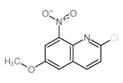 2-chloro-6-methoxy-8-nitro-quinoline structure