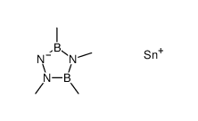 trimethyl-(2,3,4,5-tetramethyl-1,2,4,3,5-triazadiborolidin-1-yl)stannane Structure