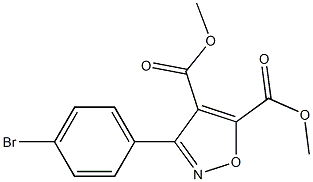 3-(4-bromo-phenyl)-isoxazole-4,5-dicarboxylic acid dimethyl ester结构式