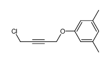 1-(3,5-dimethylphenoxy)-4-chlorobut-2-yne Structure