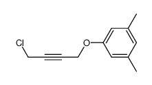 1-(3,5-dimethylphenoxy)-4-chlorobut-2-yne结构式