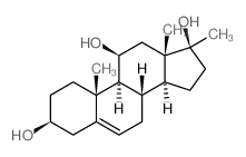 Androst-5-ene-3β,11β,17β-triol, 17-methyl- (6CI,7CI,8CI) structure