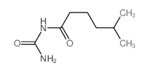 N-carbamoyl-5-methyl-hexanamide结构式
