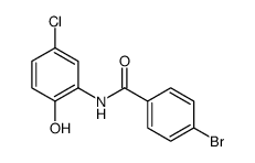 4-bromo-N-(5-chloro-2-hydroxyphenyl)benzamide Structure