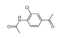 N-[2-chloro-4-acetyl-phenyl]-acetamide结构式