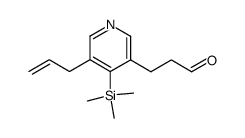 3-[5-allyl-4-(trimethylsilyl)pyridin-3-yl]propanal结构式