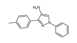 3-(4-methylphenyl)-1-phenylpyrazol-4-amine结构式