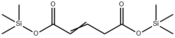 2-Pentenedioic acid bis(trimethylsilyl) ester structure