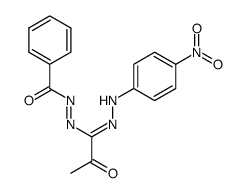 1(5)-benzoyl-5(1)-(4-nitrophenyl)-3-acetylformazan结构式