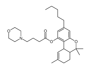 [(6aR,10aR)-6,6,9-trimethyl-3-pentyl-6a,7,8,10a-tetrahydrobenzo[c]chromen-1-yl] 4-morpholin-4-ylbutanoate结构式