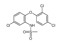 N-[5-chloro-2-(2,4-dichlorophenoxy)phenyl]methanesulfonamide Structure