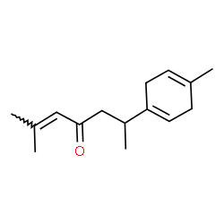 2-Methyl-6-(4-methyl-1,4-cyclohexadien-1-yl)-2-hepten-4-one structure