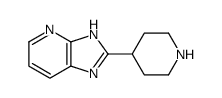 1H-Imidazo[4,5-b]pyridine,2-(4-piperidinyl)-(9CI) structure
