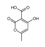 4-hydroxy-6-methyl-2-oxopyran-3-carboxylic acid Structure