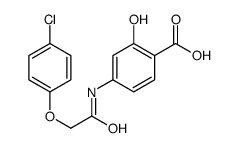 4-[[2-(4-chlorophenoxy)acetyl]amino]-2-hydroxybenzoic acid结构式