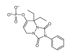 (5,5-diethyl-1,3-dioxo-2-phenyl-8H-[1,2,4]triazolo[1,2-a]pyridazin-6-yl) phosphate Structure