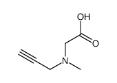 2-[methyl(prop-2-ynyl)amino]acetic acid Structure