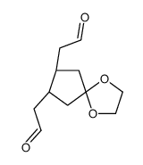 2-[(7S,8R)-8-(2-oxoethyl)-1,4-dioxaspiro[4.4]nonan-7-yl]acetaldehyde Structure