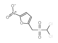 2-(dichloromethylsulfonylmethyl)-5-nitro-furan结构式