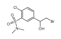 2-bromo-1-(4-chloro-3-dimethylsulfamoylphenyl)-ethanol结构式