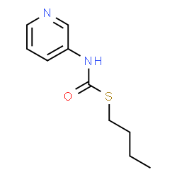N-(3-Pyridyl)thiocarbamic acid butyl ester结构式