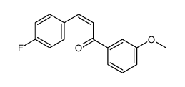 (E)-3-(4-fluorophenyl)-1-(3-methoxyphenyl)prop-2-en-1-one结构式