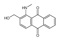 2-(hydroxymethyl)-1-(methylamino)anthracene-9,10-dione结构式