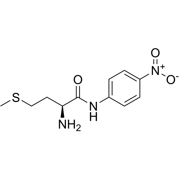 (S)-2-氨基-4-(甲硫基)-N-(4-硝基苯基)丁酰胺结构式