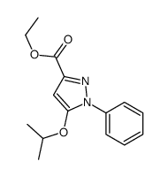 ethyl 1-phenyl-5-propan-2-yloxypyrazole-3-carboxylate结构式