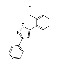 3-phenyl-5-[2-(hydroxymethyl)phenyl]pyrazole结构式