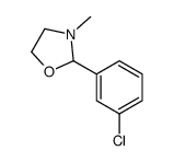 2-(3-chlorophenyl)-3-methyl-1,3-oxazolidine结构式