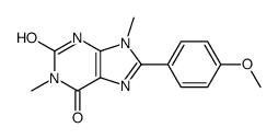 8-(4-methoxyphenyl)-1,9-dimethyl-3H-purine-2,6-dione Structure