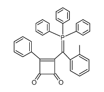 3-(α-Triphenylphosphoranyliden-2-methyl-benzyl)-4-phenyl-3-cyclobuten-1,2-dion Structure