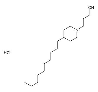 3-(4-decylpiperidin-1-yl)propan-1-ol,hydrochloride结构式
